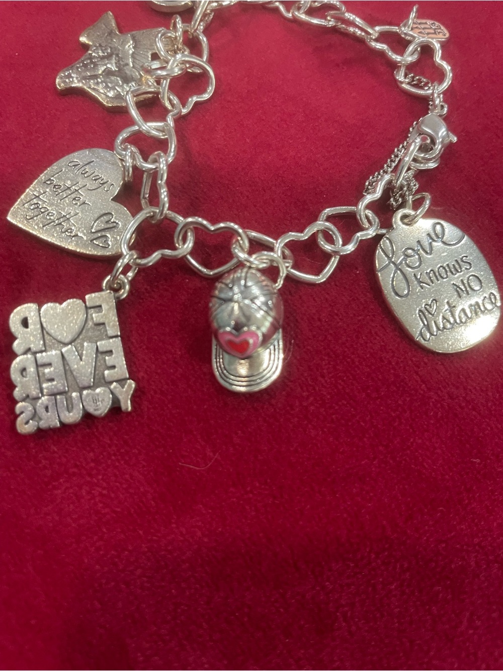 James Avery Silver Charm Bracelet with 7 Charms - Picture 5 of 6